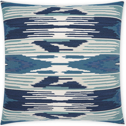 McCoy Pillow by DV Kap Home in blue. Made from 68.91% poly(uv), 31.09% pcrpoly(uv) in a modern style.