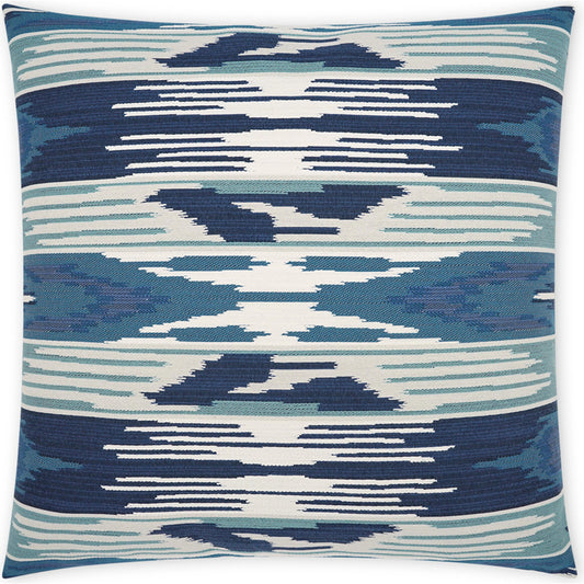 McCoy Pillow by DV Kap Home in blue. Made from 68.91% poly(uv), 31.09% pcrpoly(uv) in a modern style.