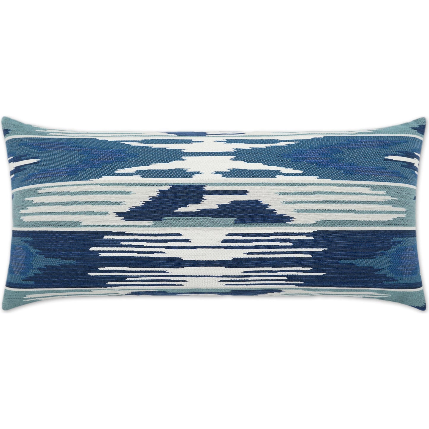 001 SI-2028212 | Primary Silo | McCoy Lumbar Pillow by DV Kap Home in blue. Made from 68.91% poly(uv), 31.09% pcrpoly(uv) in a modern style.