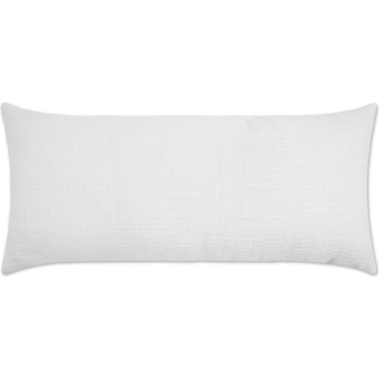 Ashmolton Lumbar Pillow by DV Kap Home in white. Made from 100 % solution dyed polyester in a modern style.