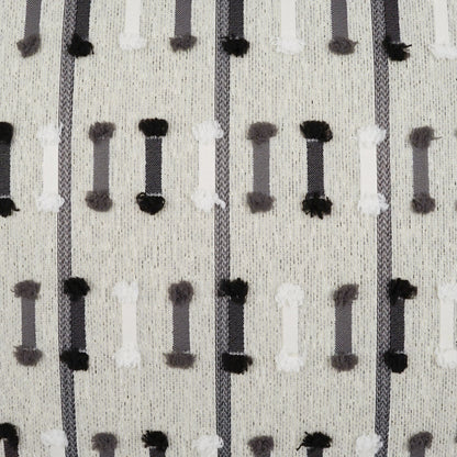 Tassel Stripe Lumbar Pillow by DV Kap Home. Made from 100 % solution dyed polyester in a modern style.