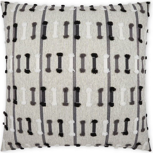 Tassel Stripe Pillow by DV Kap Home. Made from 100% solution dyed polyester in a modern style.