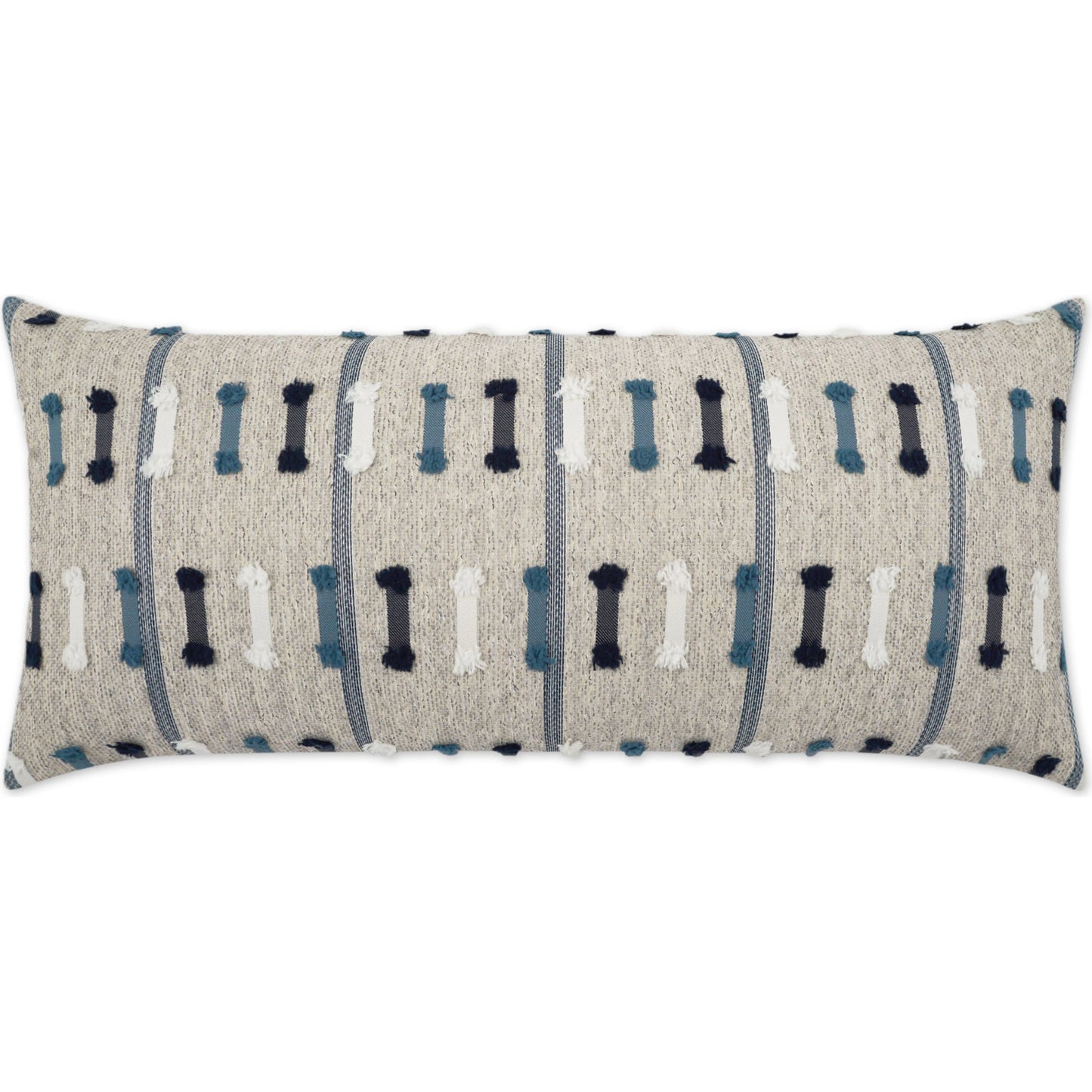 001 SI-2028753 | Additional Silo | Tassel Stripe Lumbar Pillow by DV Kap Home. Made from 100 % solution dyed polyester in a modern style.