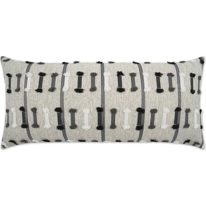 Tassel Stripe Lumbar Pillow by DV Kap Home. Made from 100 % solution dyed polyester in a modern style.