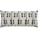 Tassel Stripe Lumbar Pillow by DV Kap Home. Made from 100 % solution dyed polyester in a modern style.