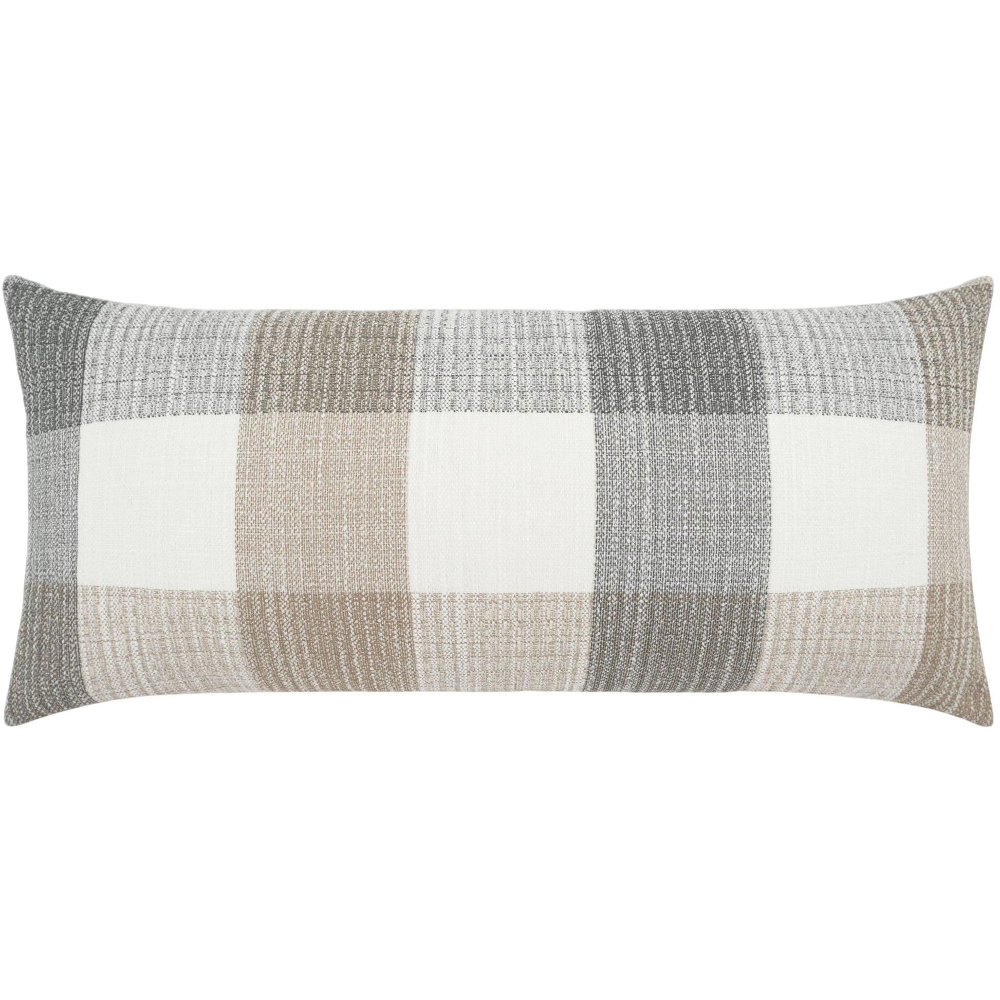 Farmhouse Lumbar Pillow by DV Kap Home. Made from 100 % solution dyed polyester in a cottage & farmhouse style.