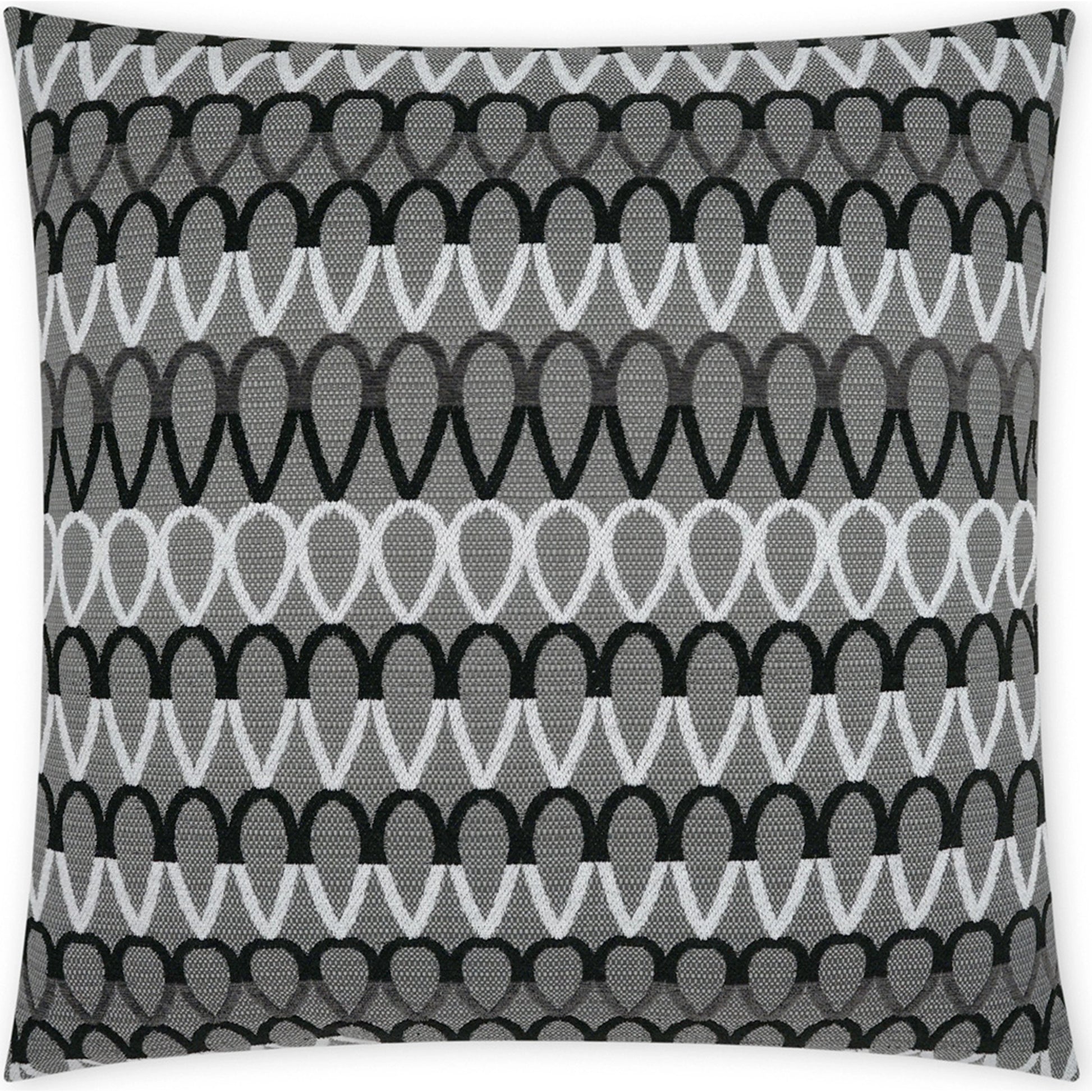 Lozenge Pillow by DV Kap Home in grey. Made from 100 % solution dyed polyester in a modern style.