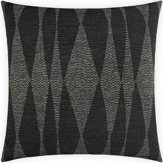 Orellana Indoor/Outdoor Pillow by DV Kap Home in black. Made from 74.16% poly (uv), 25.84% seaqpoluv in a unique style.