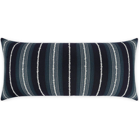 Sunkist Lumbar Indoor/Outdoor Pillow by DV Kap Home in blue. Made from 100% polypropylene in a unique style.