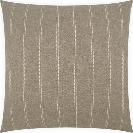 Nassau Indoor/Outdoor Pillow by DV Kap Home in taupe. Made from 100% high uv polyester in a unique style.