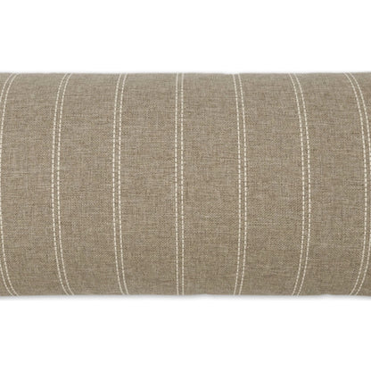 Nassau Lumbar Indoor/Outdoor Pillow by DV Kap Home in taupe. Made from 100% high uv polyester in a transitional style.