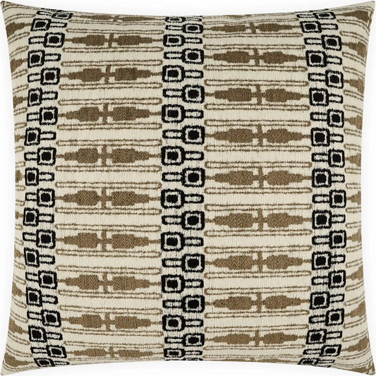001 SI-2381732 | Primary Silo | Maylis Indoor/Outdoor Pillow by DV Kap Home in taupe, black. Made from 78.73% poly(uv), 21.27% seaqpoluv in a unique style.