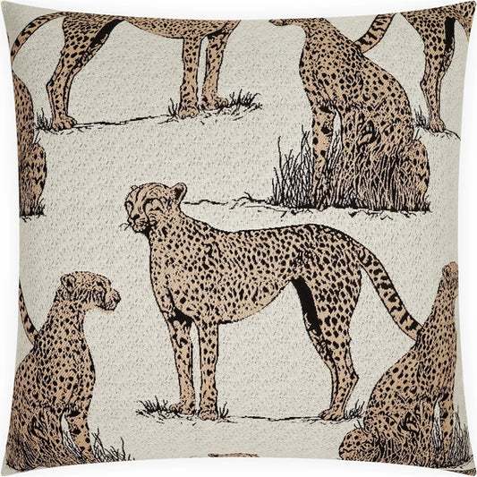 Mara Indoor/Outdoor Pillow by DV Kap Home in tan. Made from 100% sunbrella® acrylic in a unique style.