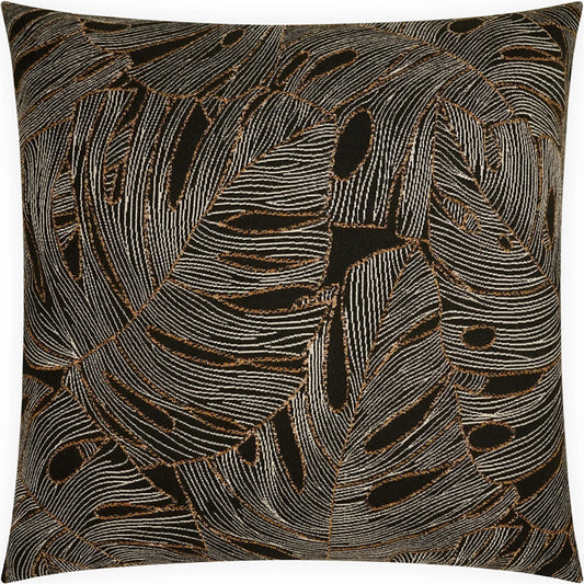 Copa Indoor/Outdoor Pillow by DV Kap Home in black. Made from 100% sunbrella® acrylic in a unique style.