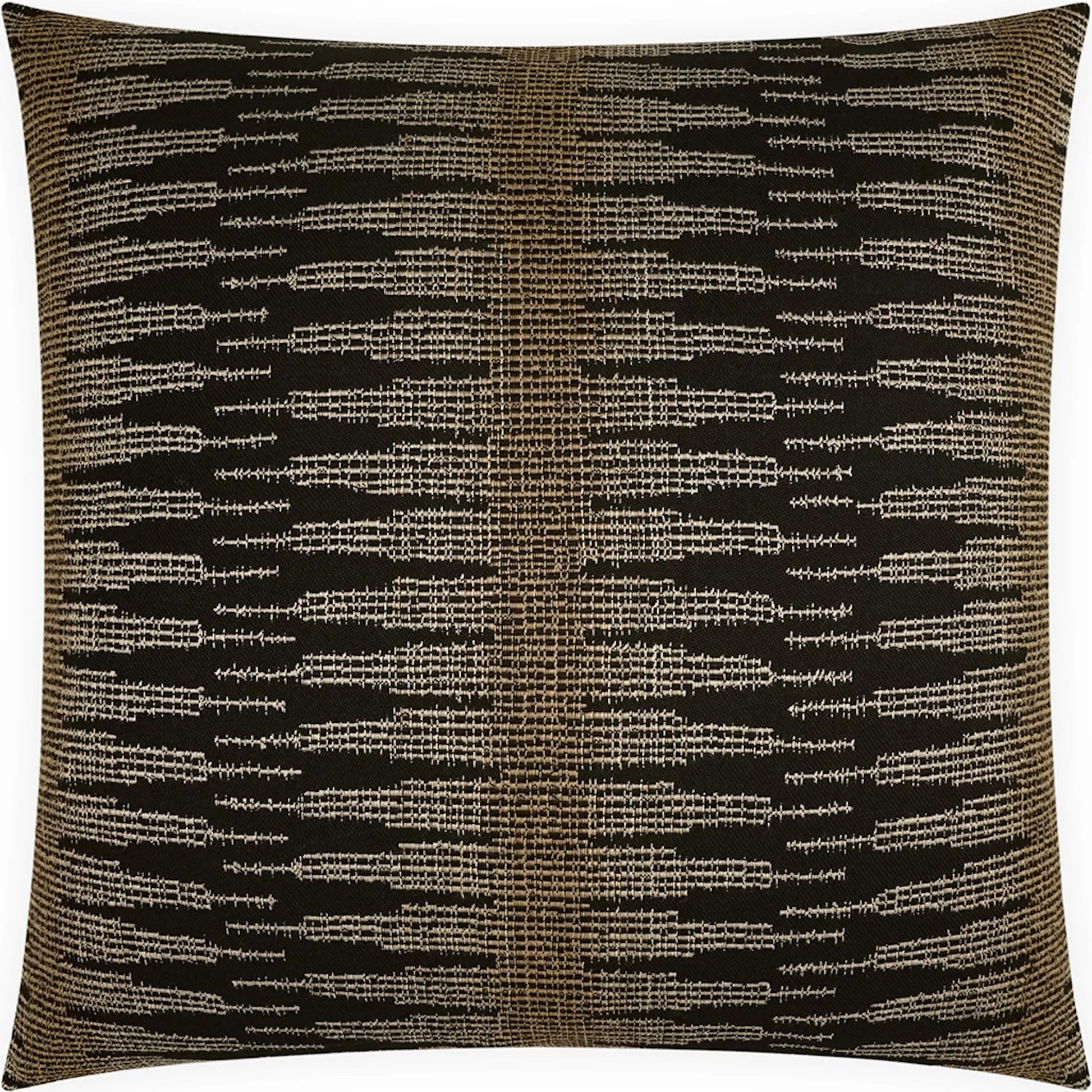 Salerno Indoor/Outdoor Pillow by DV Kap Home in black. Made from 100% sunbrella® acrylic in a unique style.