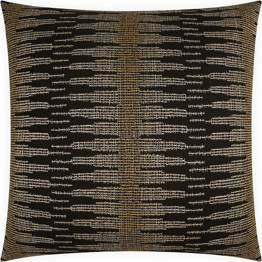 Salerno Indoor/Outdoor Pillow by DV Kap Home in black. Made from 100% sunbrella® acrylic in a unique style.