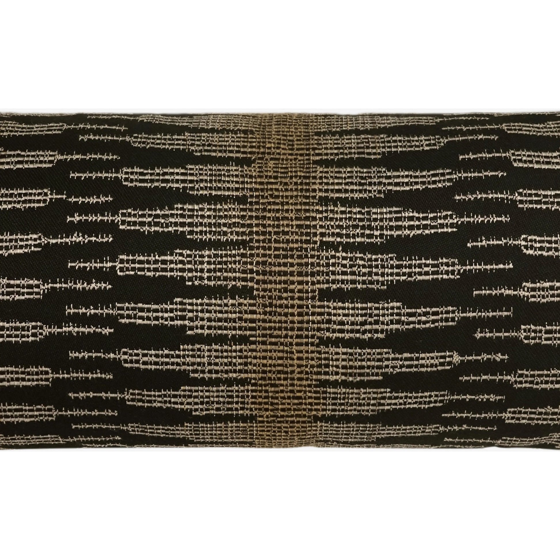 Salerno Lumbar Indoor/Outdoor Pillow by DV Kap Home in black. Made from 100% sunbrella® acrylic in a unique style.