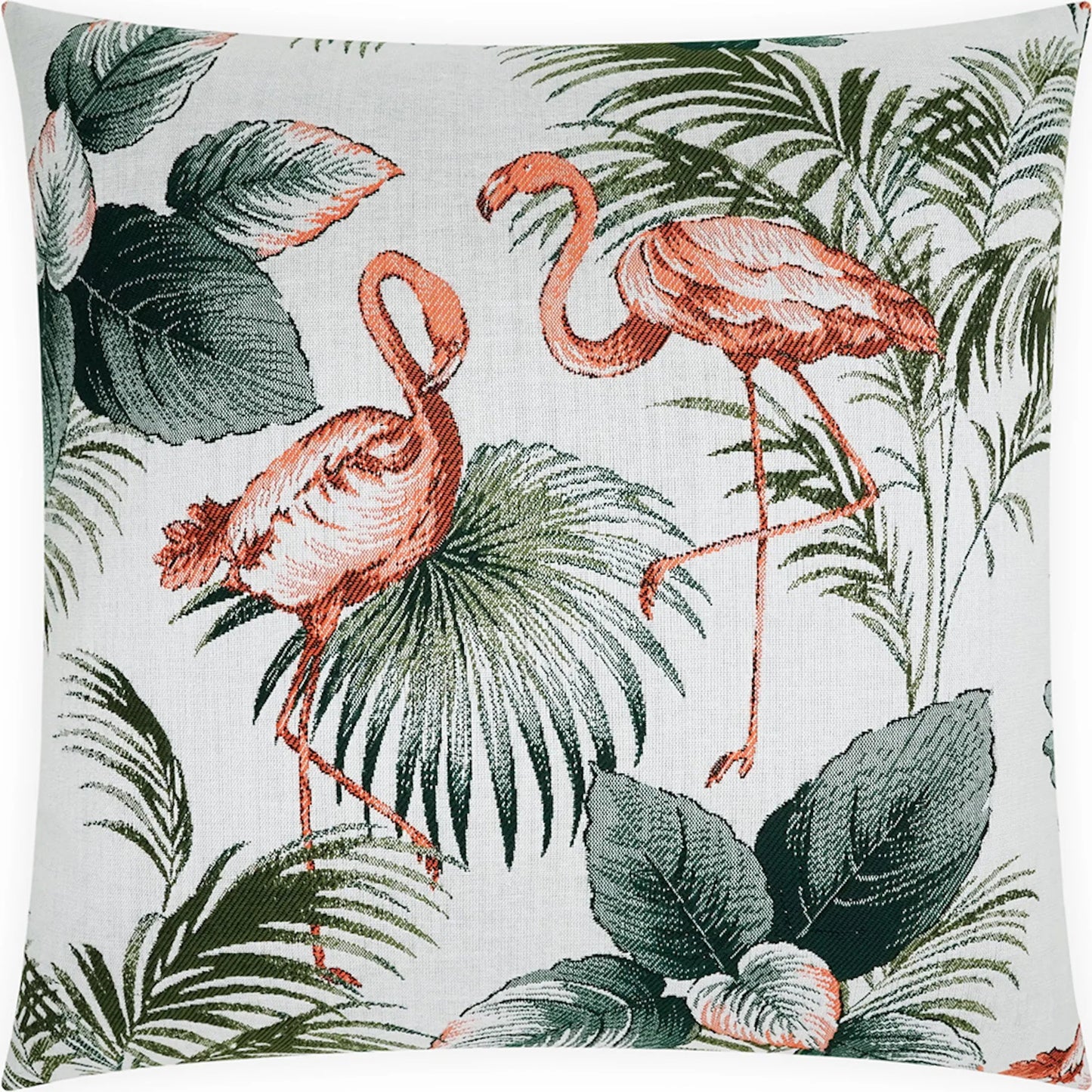 001 SI-2514632 | Primary Silo | Tropicana Indoor/Outdoor Pillow by DV Kap Home in coral, salmon, green. Made from unique in a coastal style.