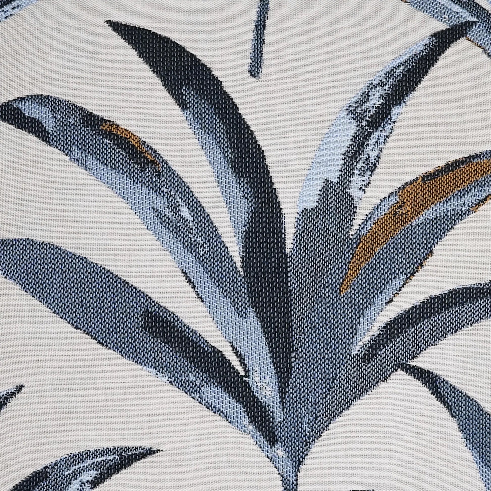 Martinique Indoor/Outdoor Pillow by DV Kap Home in blue, slate blue. Made from 100% sunbrella® acrylic in a unique style.