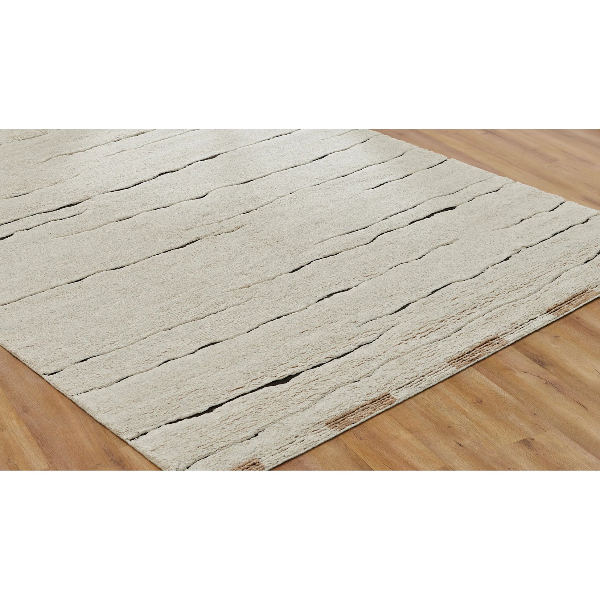 Odyssey Rug - OD1830 by Kalaty in white. Made from wool in a unique style.