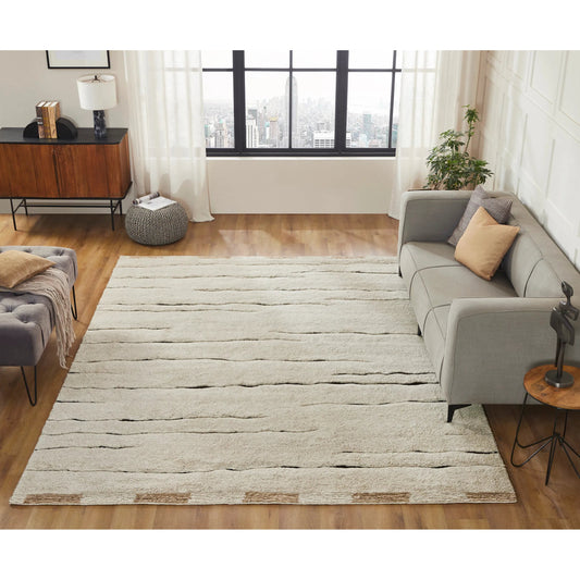 Odyssey Rug - OD1830 by Kalaty in white. Made from wool in a unique style.