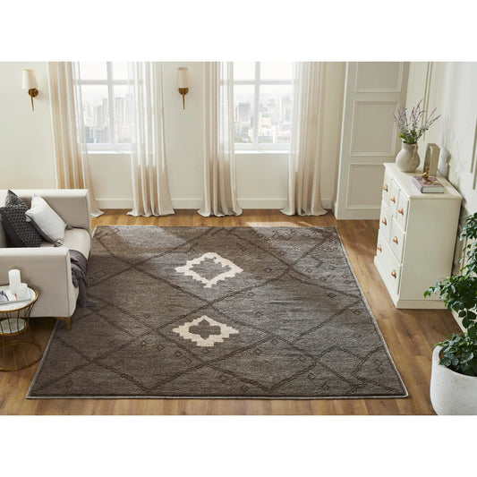 Odyssey Rug - OD1832 by Kalaty in brown. Made from wool in a unique style.