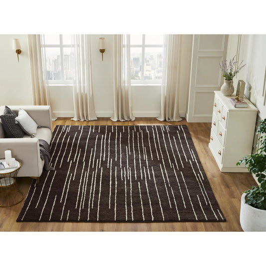 Odyssey Rug - OD1833 by Kalaty in brown. Made from wool in a unique style.