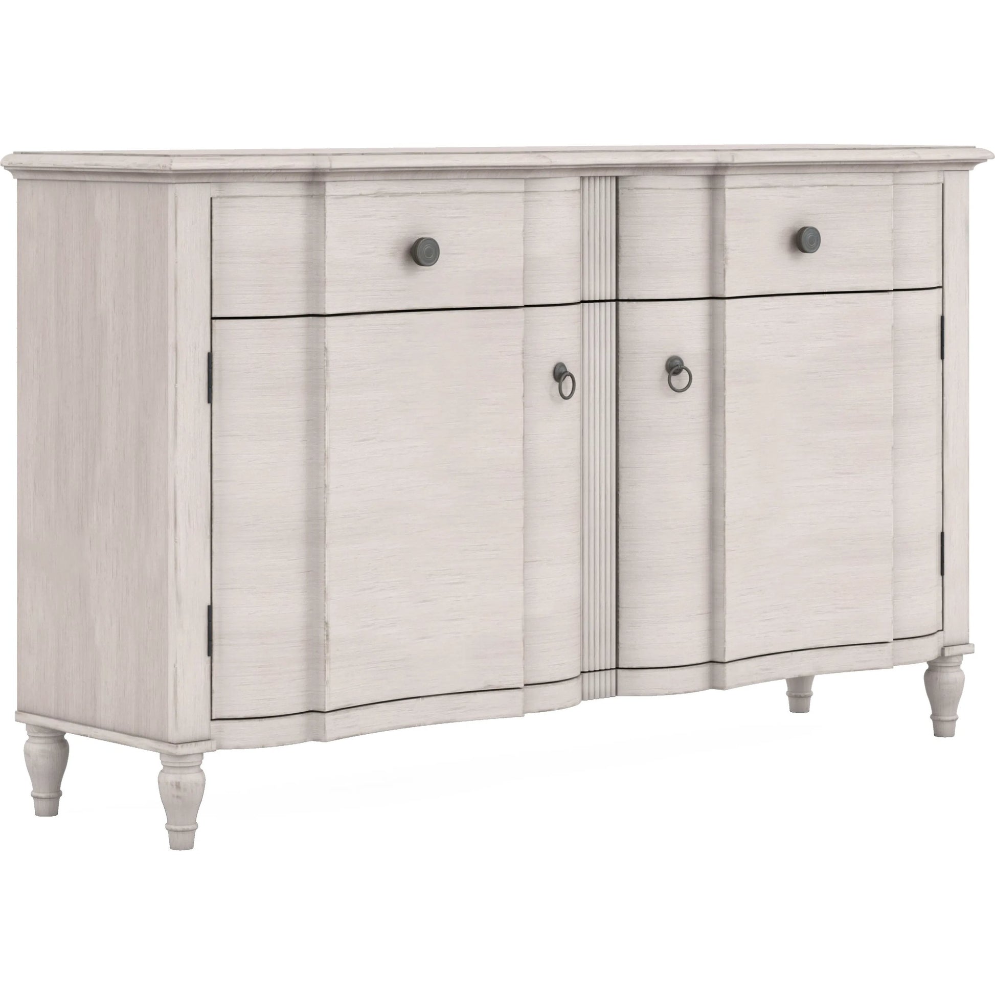 Alcove Buffet by A.R.T. Furniture in belgian ivory. Made from acacia solids, maple veneers in a transitional style.