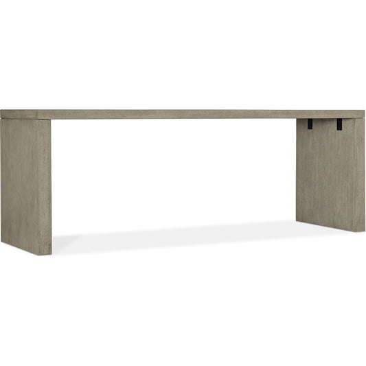 Linville Falls Desk - 84" Top-2 Legs by Hooker Furniture in mink. Made from oak veneers in a modern style.
