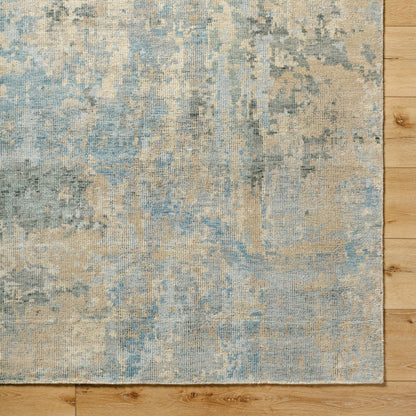 Odyssey ODY-2301 Rug by Surya in tan, beige, denim, dark blue, sage, charcoal. Made from 100% wool in a unique style.