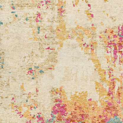 Odyssey ODY-2302 Rug by Surya in olive, tan, teal, peach, rust, fuchsia. Made from 100% wool in a unique style.