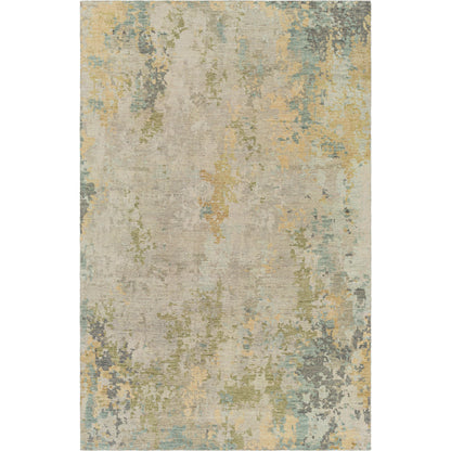 Odyssey ODY-2303 Rug by Surya in cream, tan, medium gray, gray, denim, blue. Made from 100% wool in a unique style.