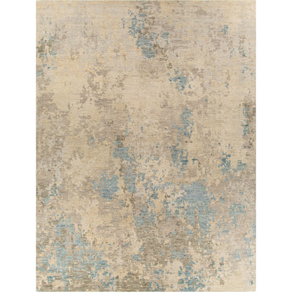 Odyssey ODY-2305 Rug by Surya in denim, charcoal, light gray, light beige, cream. Made from 100% wool in a unique style.