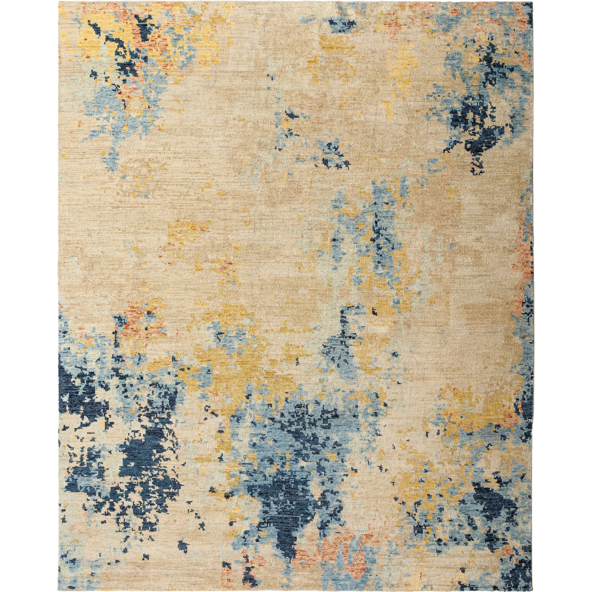 Odyssey ODY-2306 Rug by Surya in navy, deep teal, ice blue, dusty pink, burgandy. Made from main: 100% wool in a unique style.