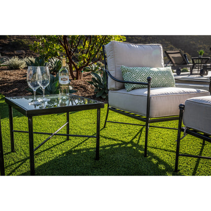 Provence Outdoor Club Chair by Sunset West. Made from wrought iron in a modern style.
