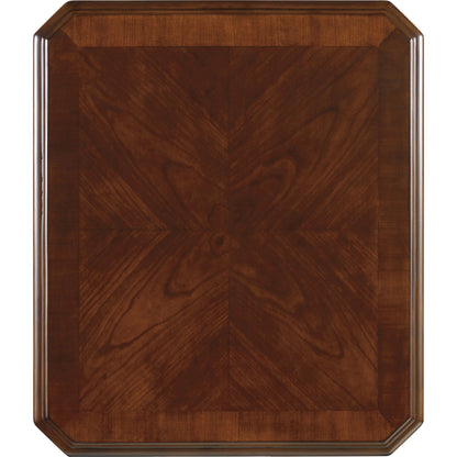 Brookhaven End Table by Hooker Furniture in cherry. Made from cherry veneers in a traditional style.