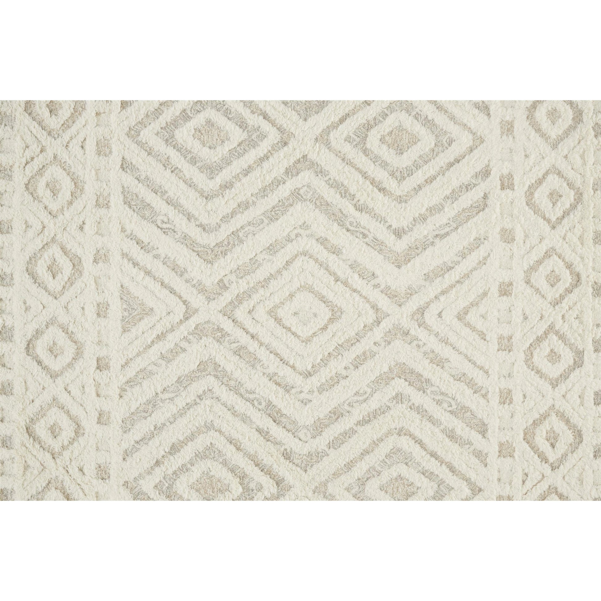Anica Transitional Diamond Rug - 8010F by Feizy in ivory, tan. Made from wool in a unique style.