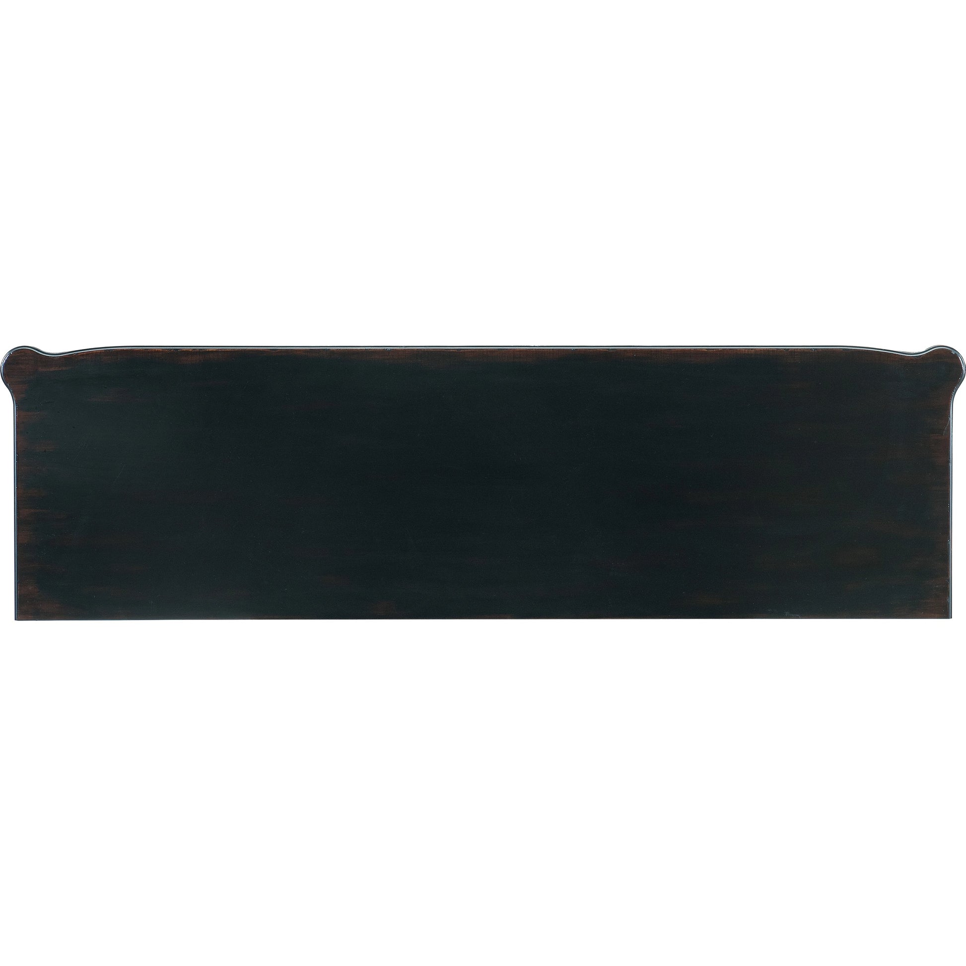 Charleston Seven-Drawer Dresser by Hooker Furniture. Made from cherry, okoume veneers, walnut inlay, olive ash burl, metal ferrules, solid-wood edge top in a traditional style.