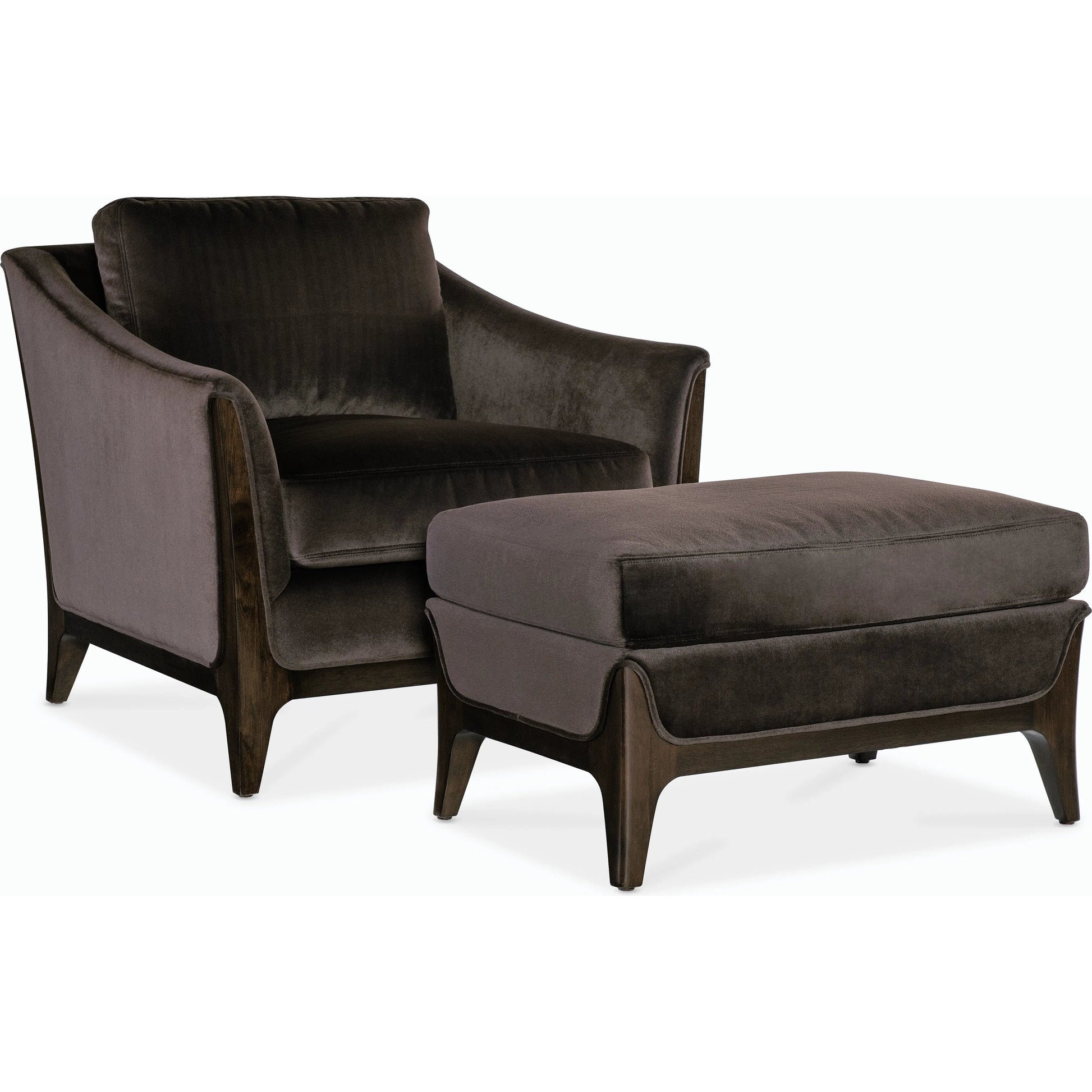 Sophia Chair by Hooker Furniture in rich cathedral cherry. Made from unique in a modern style.