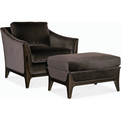 Sophia Chair by Hooker Furniture in rich cathedral cherry. Made from unique in a modern style.