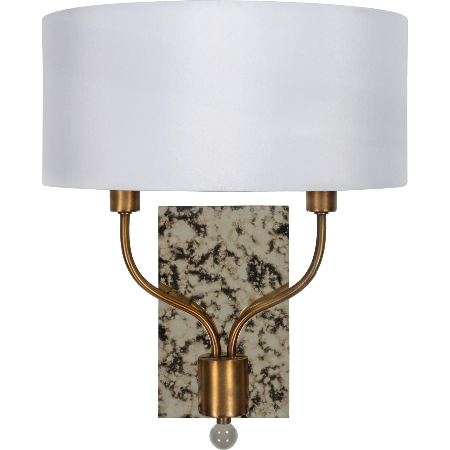 001 SI-1905744 | Primary Silo | Ogee Wall Sconce - 23188 by Surya. Made from linen, polyester, metal, mirror, glass in a transitional style.