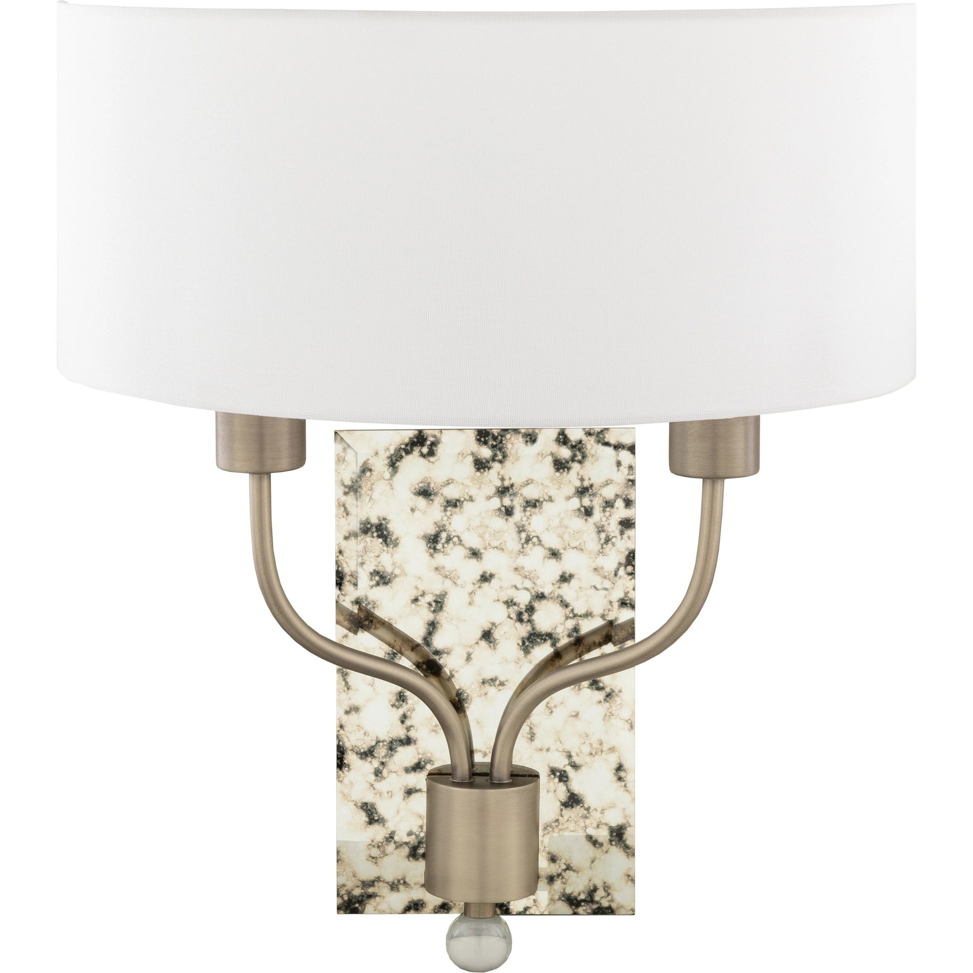 Ogee Wall Sconce - 23188 by Surya. Made from linen, polyester, metal, mirror, glass in a transitional style.