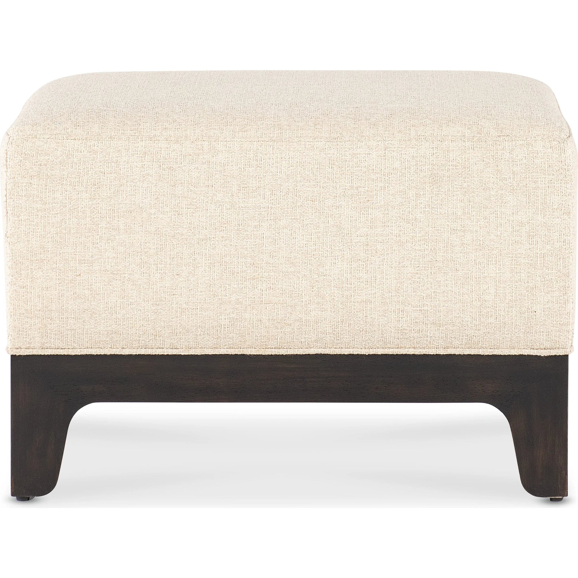 Archives Ottoman by Hooker Furniture in beige and black. Made from wood, fabric in a modern style.