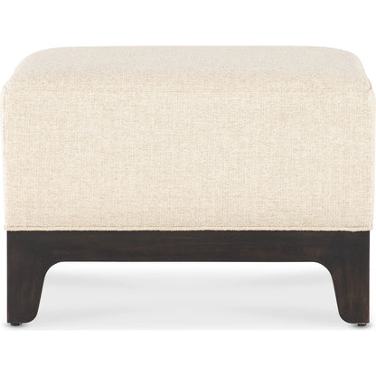 Archives Ottoman by Hooker Furniture in beige and black. Made from wood, fabric in a modern style.