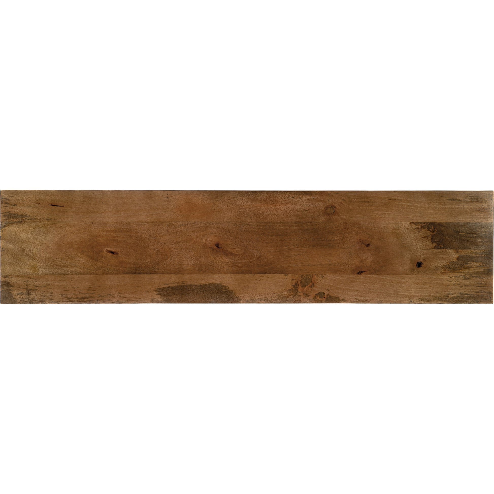Brown Entertainment Console by Hooker Furniture in rustic medium, rustic dark. Made from mango wood, iron in a rustic style.