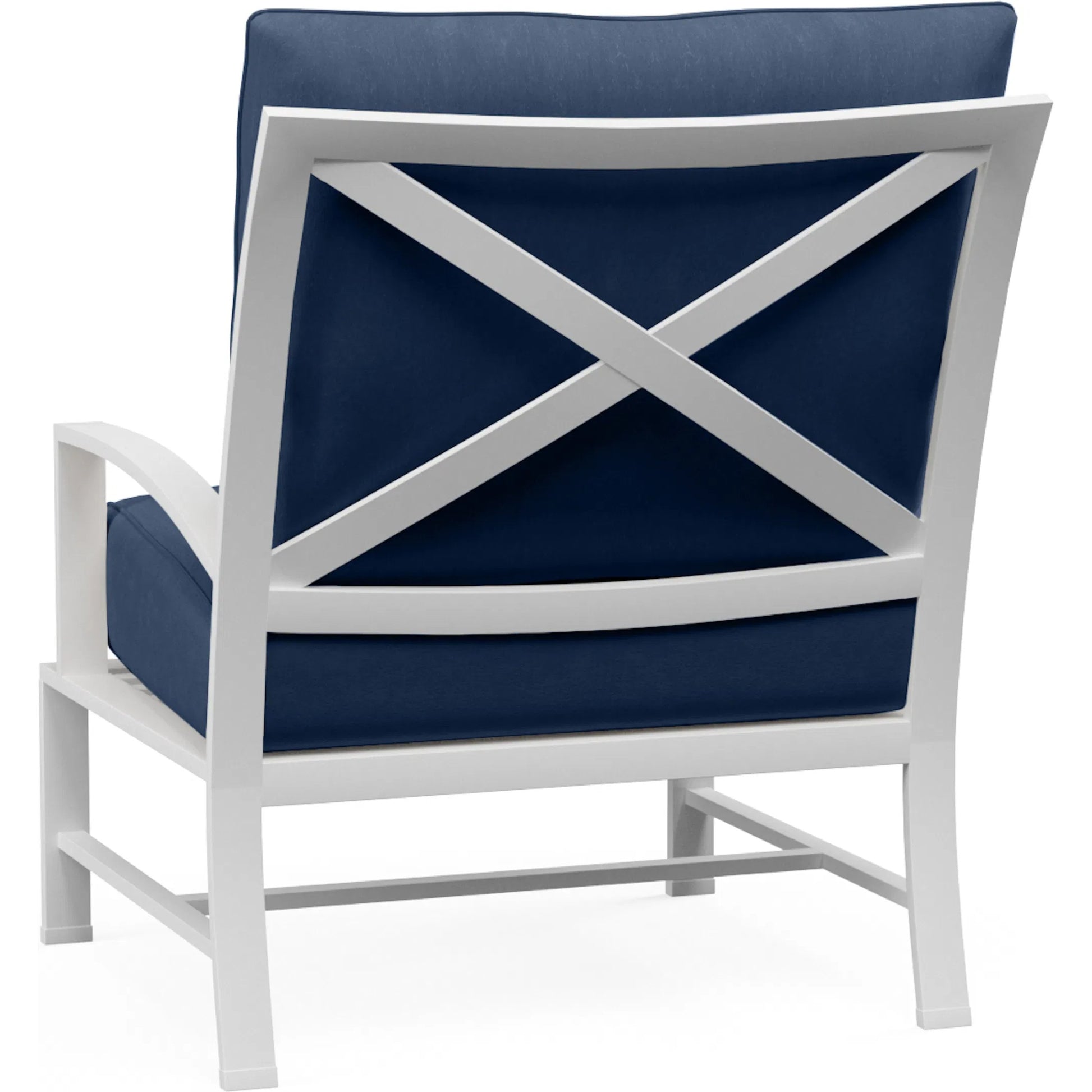 Bristol Outdoor Club Chair Canvas Flax in Canvas Flax w/ Self Welt by Sunset West. Made from aluminum in a modern style.