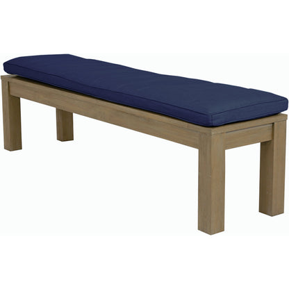 Coastal Outdoor Teak Dining Bench by Sunset West. Made from teak in a modern style.