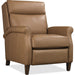 Randall Power Recliner with Pop-Up Headrest by Hooker Furniture in dark wood. Made from leather in a traditional style.