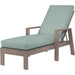 Laguna Outdoor Chaise Lounge by Sunset West in browns. Made from aluminum in a modern style.