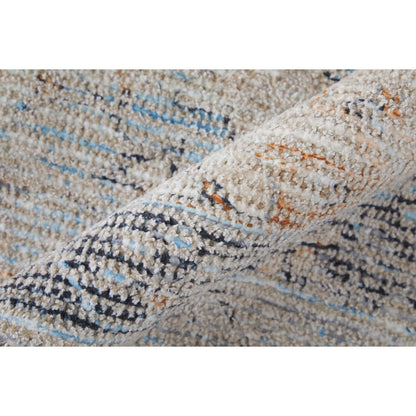 Caldwell Rug - 8798980F by Feizy in ivory, blue, orange. Made from wool, viscose in a unique style.